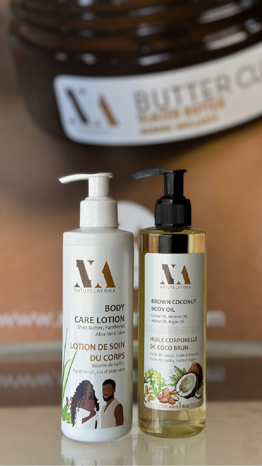 Body Duo / Brown Coconut Body Oil + Body Care Lotion