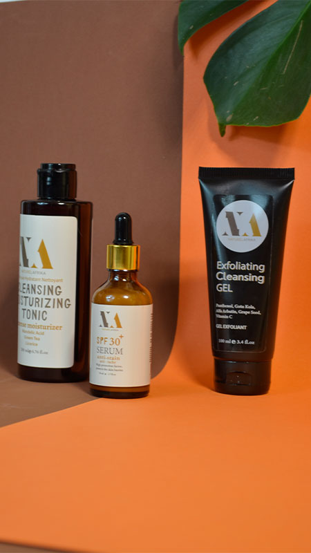 The Be.Too.Full Kit w/ Cleansing Tonic + Antistain Vitamin C  Serum + Exfoliating Gel 