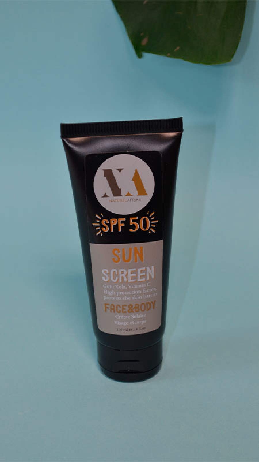 SPF50+ Sun Screen Cream face& body 100ml High Protection UVA+UVB Broad Spectrum + Gotu Kola, Aloe Vera, Glycerin